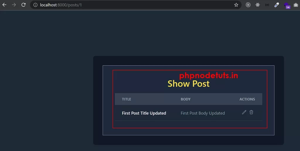 single post view - Laravel 10 CRUD Tutorial phpnodetuts.in